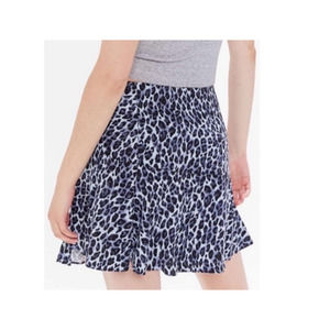 NEW Urban outfitters wrap skirt size XS blue animal print NWT